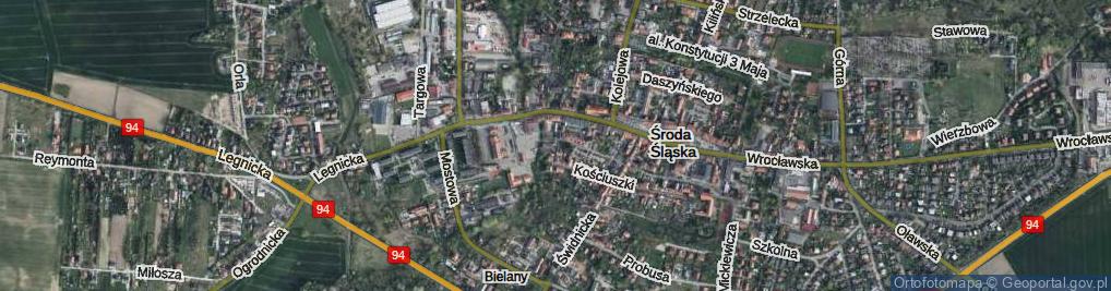 Zdjęcie satelitarne Franciszka Żwirki i Stanisława Wigury ul.